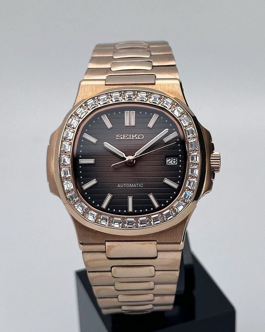 NAUT MOD - ROSE GOLD - BROWN (DIAMOND)