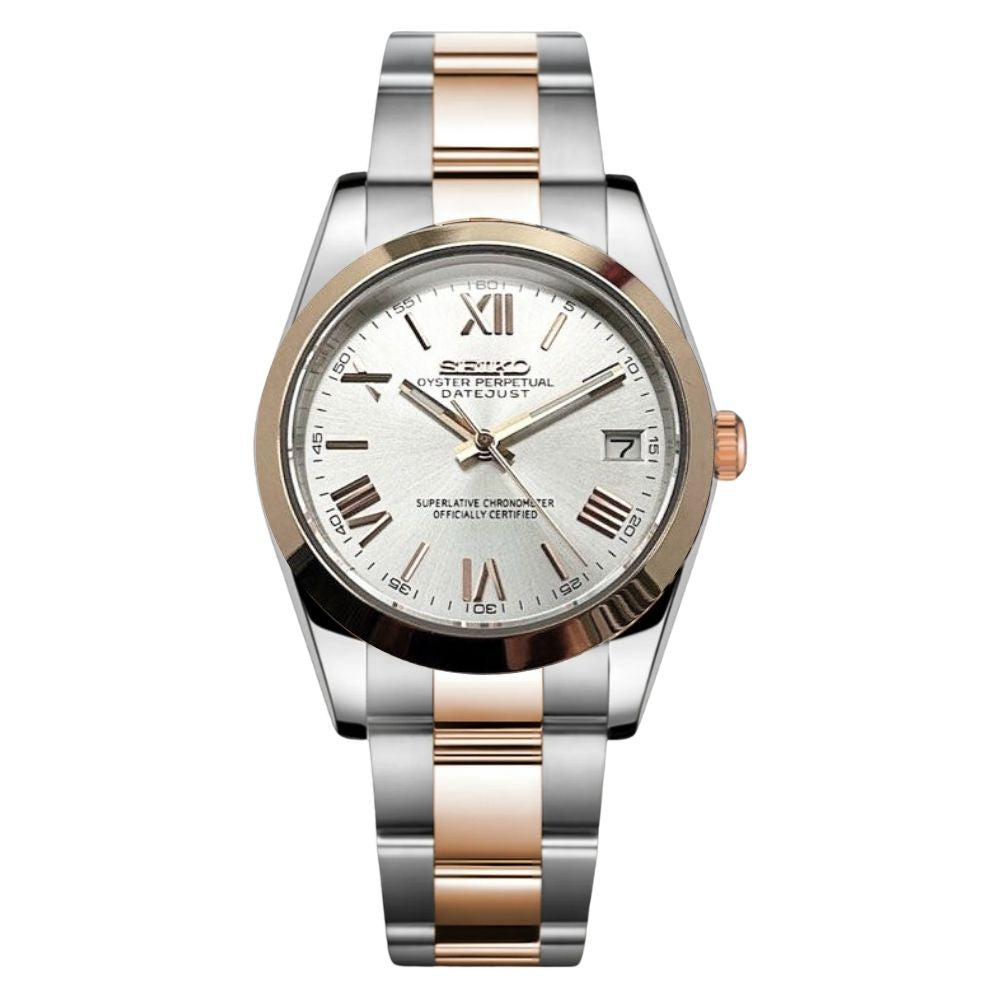 MOR CLASSIC MOD - TOW-TONE - ROSE GOLD ROMAN
